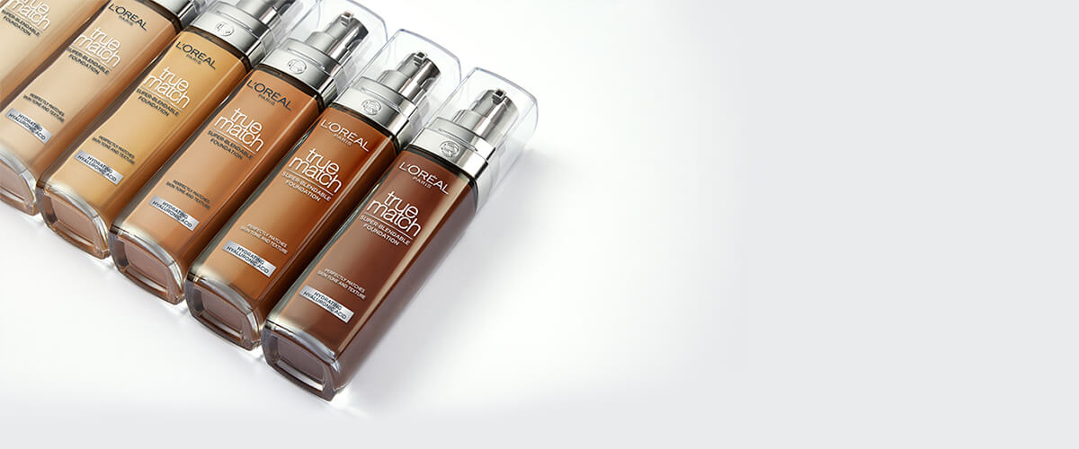 Różne odcienie podkładu L'Oréal True Match